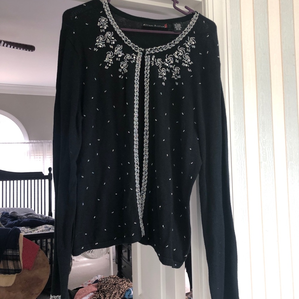 Dressy Black Sweater, size Large